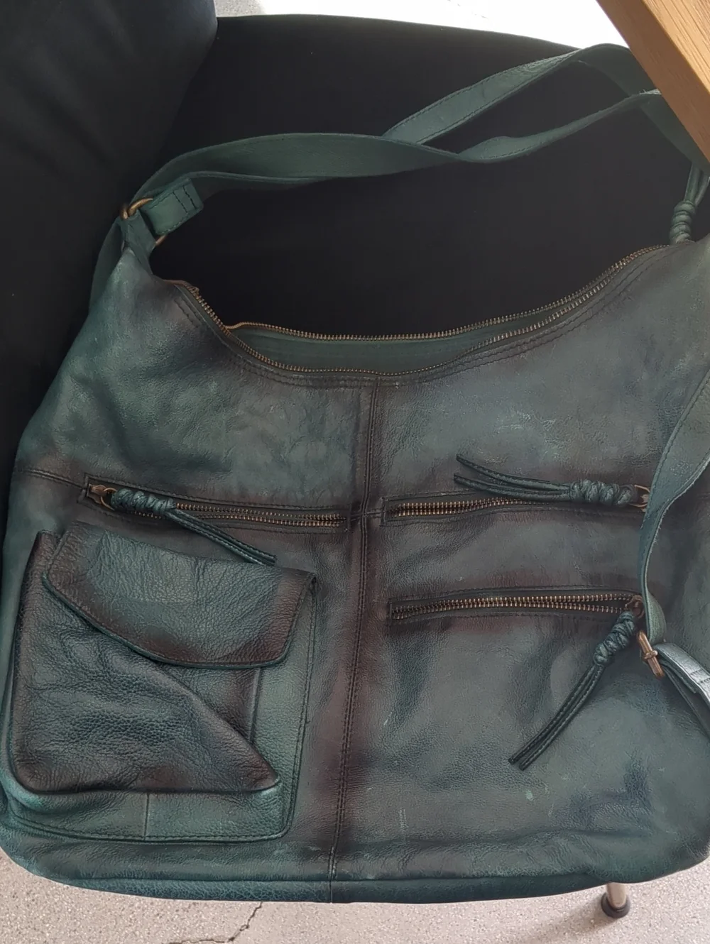 Free People Brixie Convertible Tote Backpack In Evergreen Color - Picture 12 of 12